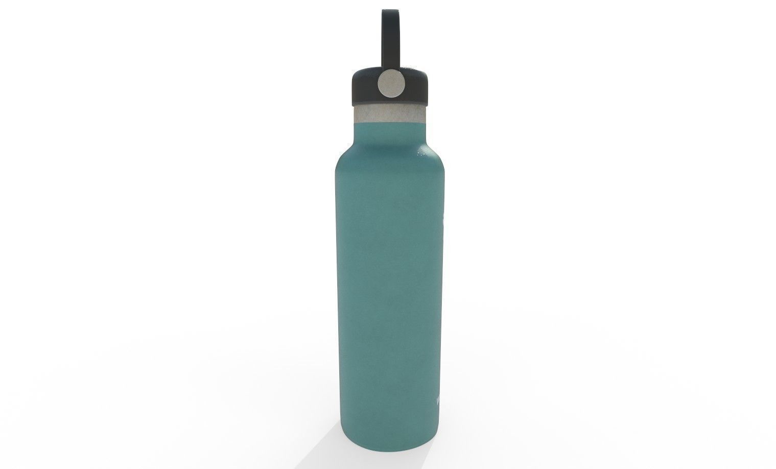 Flask Water Bottle Low-poly 3D model_3
