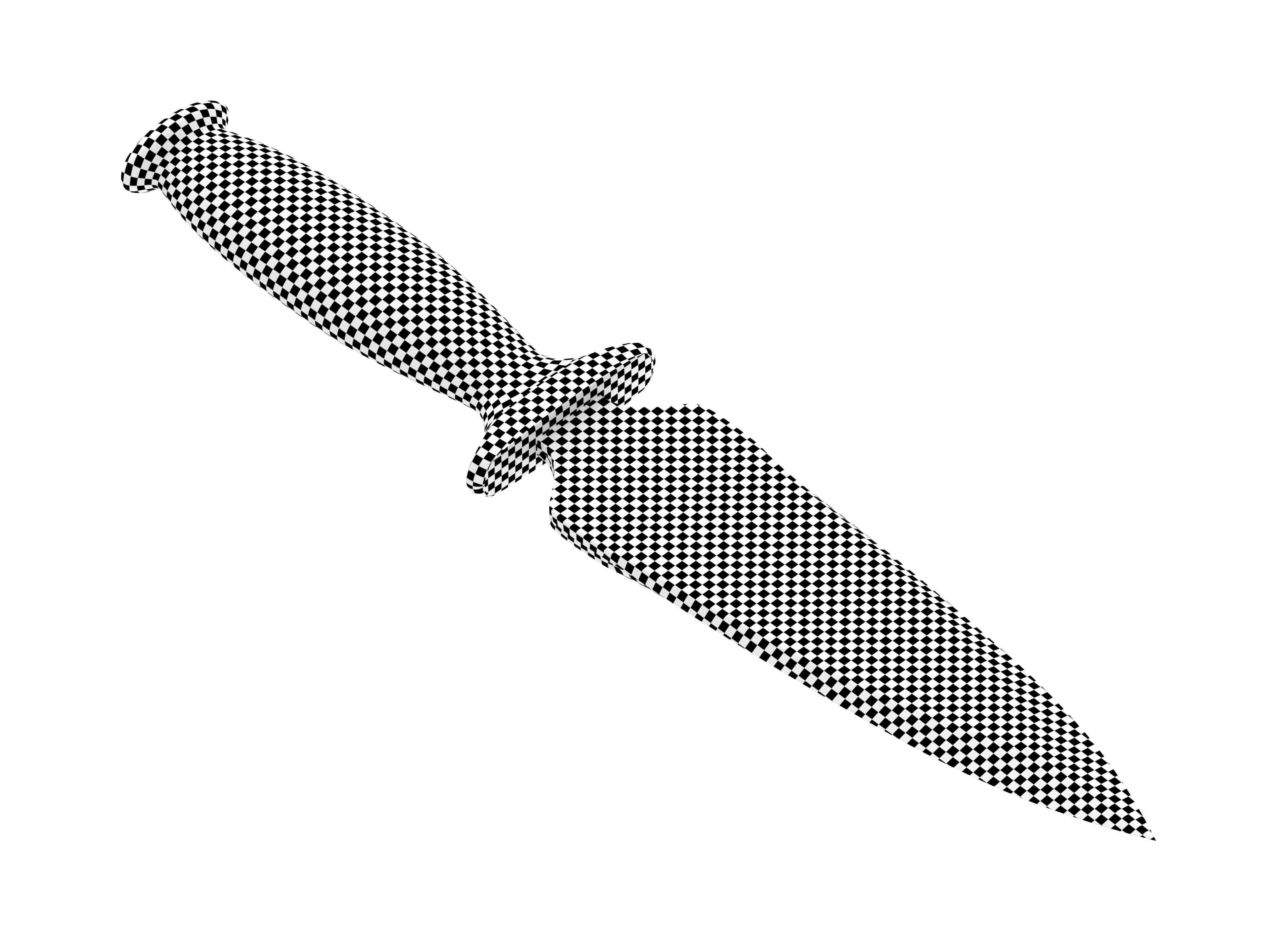 battle knife v16 3D model_5