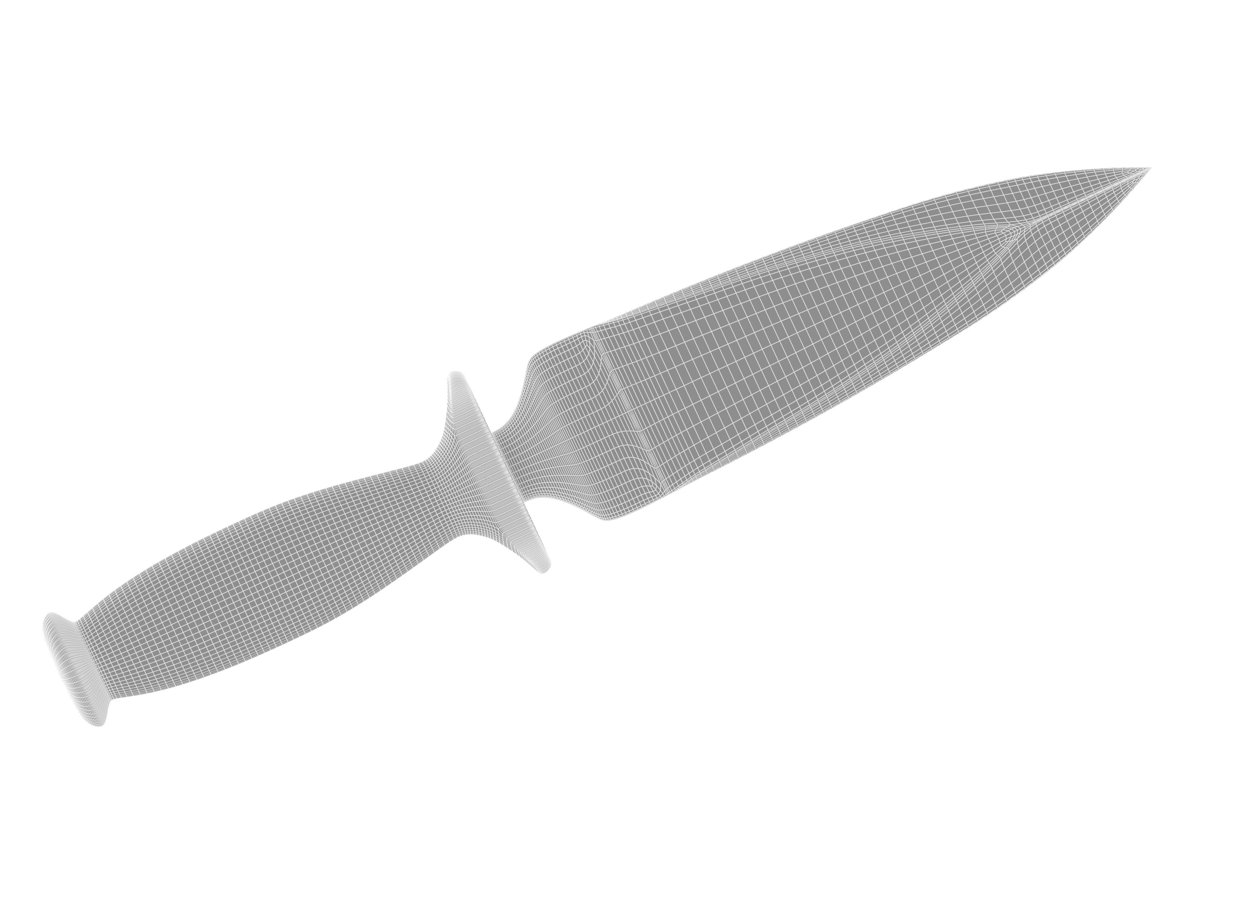 battle knife v16 3D model_8