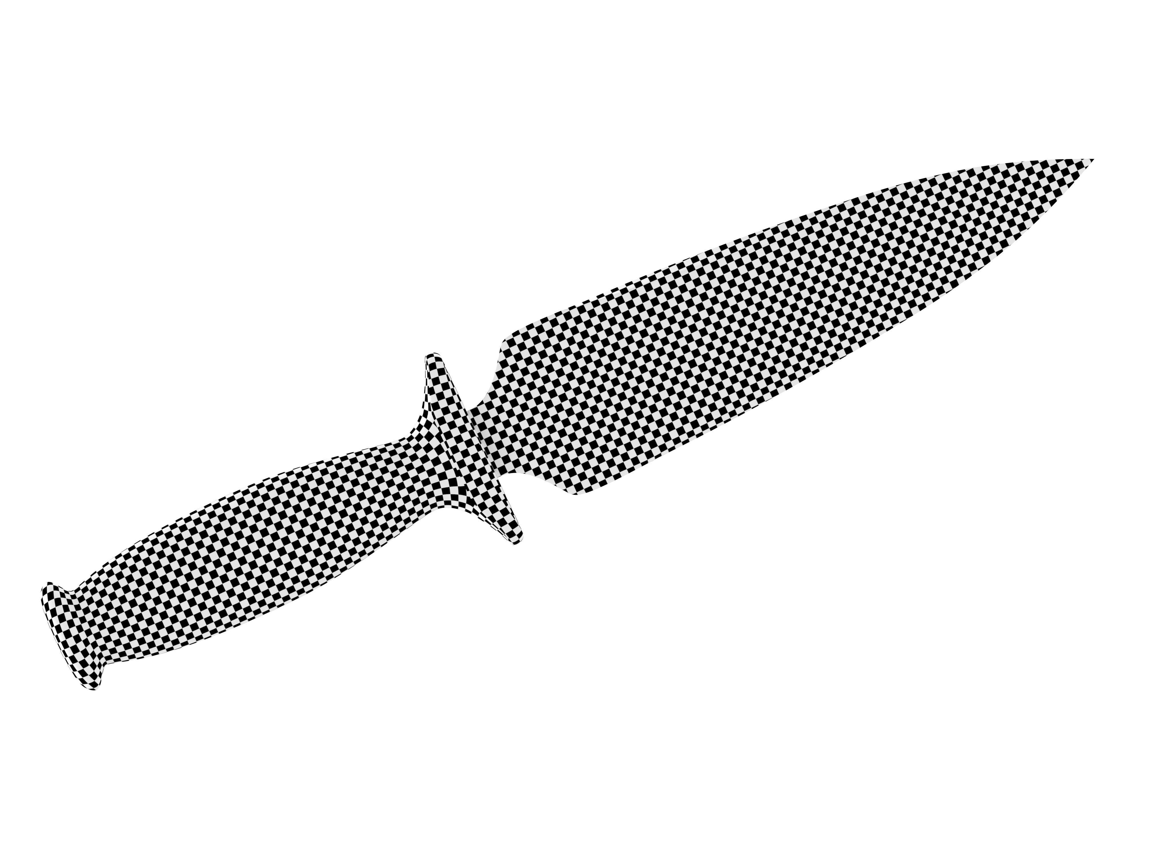 battle knife v16 3D model_7