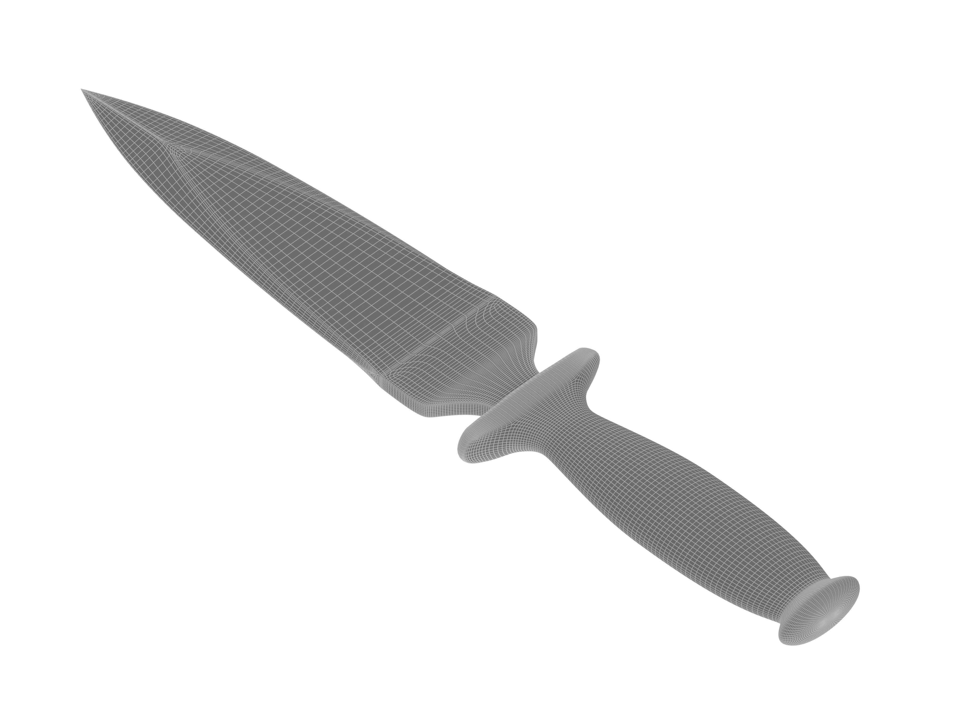 battle knife v16 3D model_4