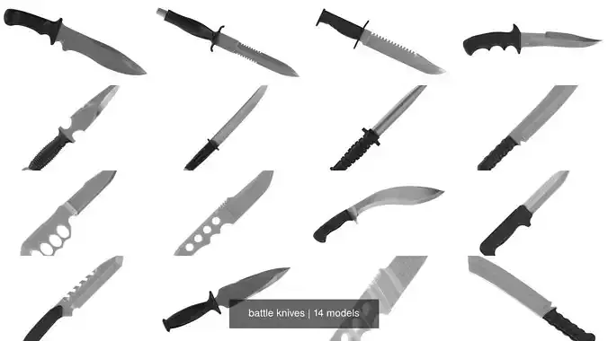 battle knifes set1