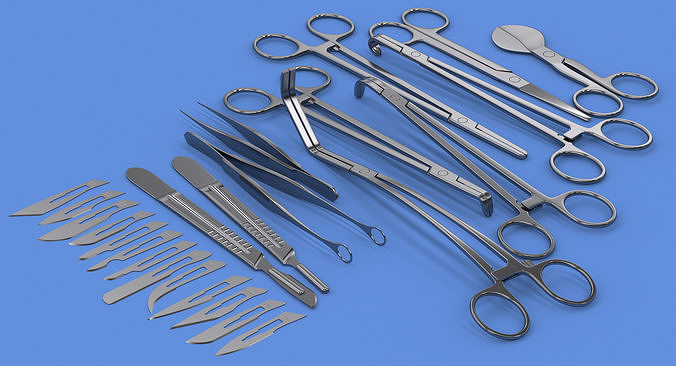 Surgical Instruments Collection - V-Ray 3D model