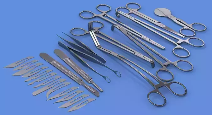 Surgical Instruments Collection - V-Ray 3D model