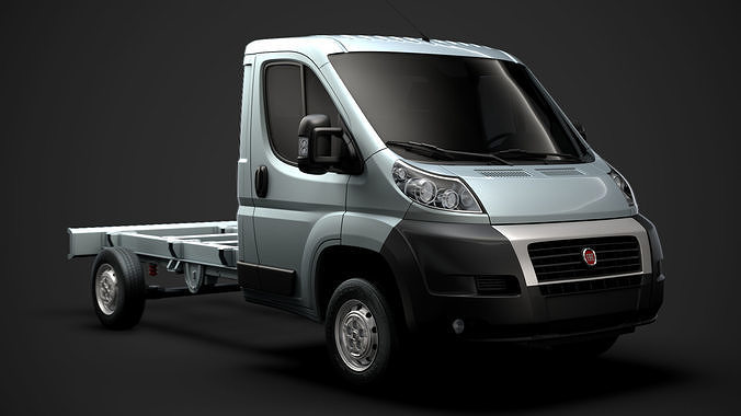 Fiat Ducato Chassis Truck Single Cab 3450WB 2014 3D model