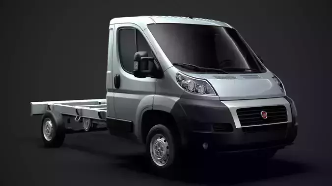 Fiat Ducato Chassis Truck Single Cab 3450WB 2014 3D model