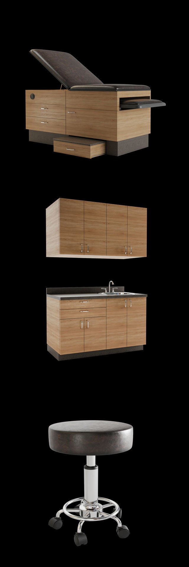Goodtime Medical furniture set 3D model_2