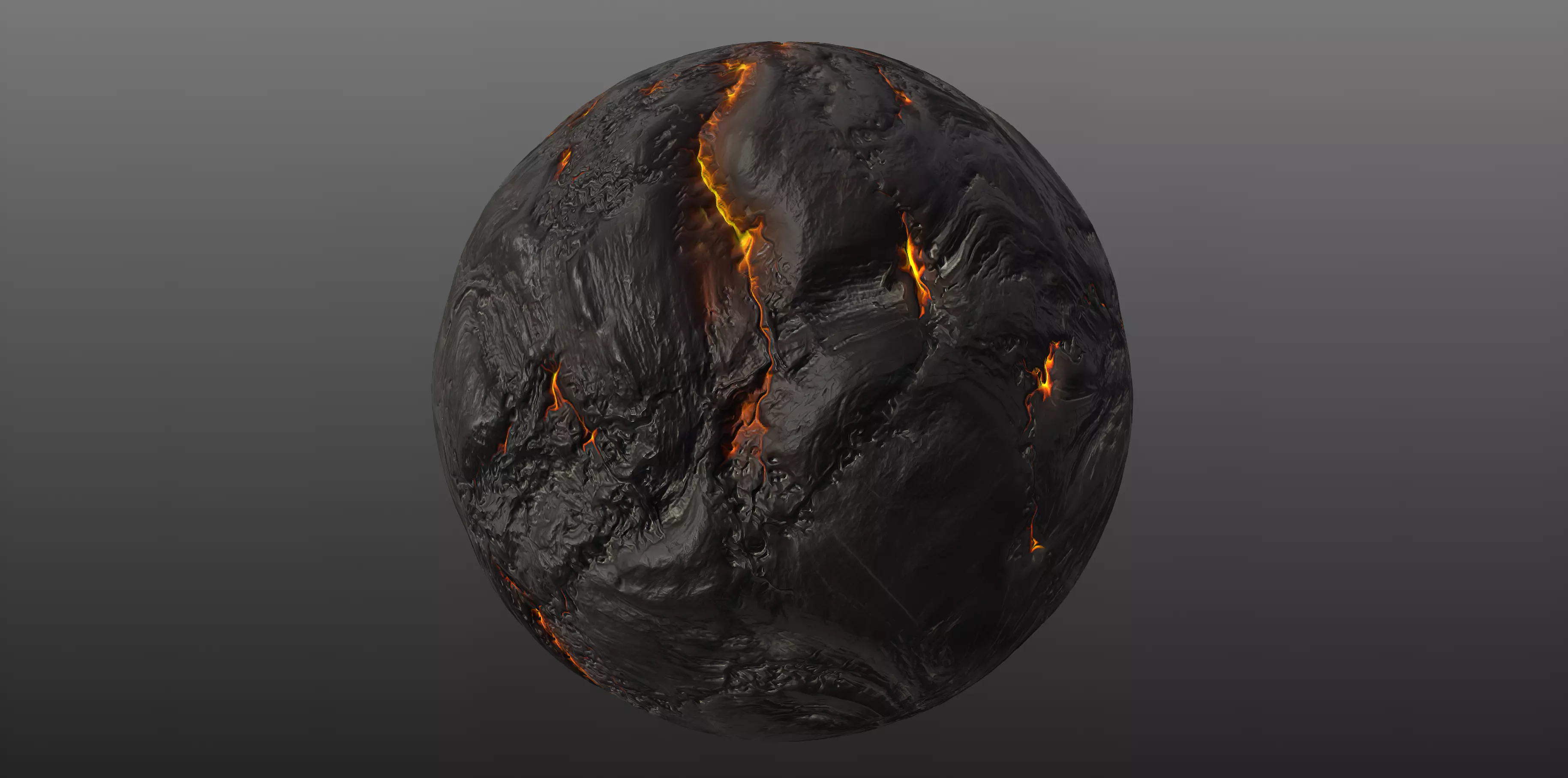 Molten Lava PBR Material Texture Texture_0