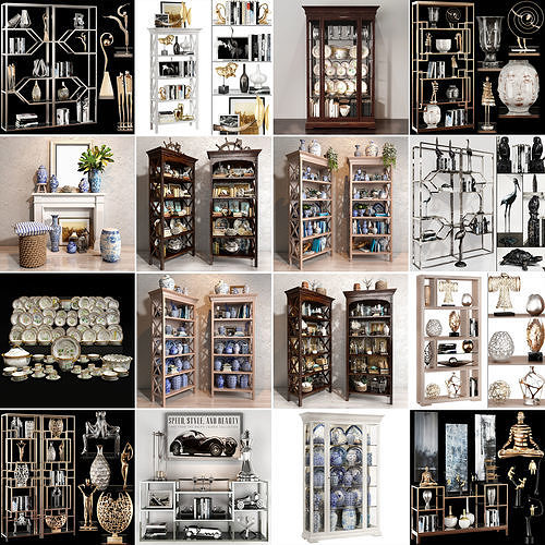 Collection Decoration sets Vol 04 3D model