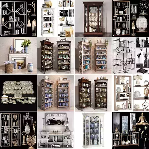 Collection Decoration sets Vol 04 3D model