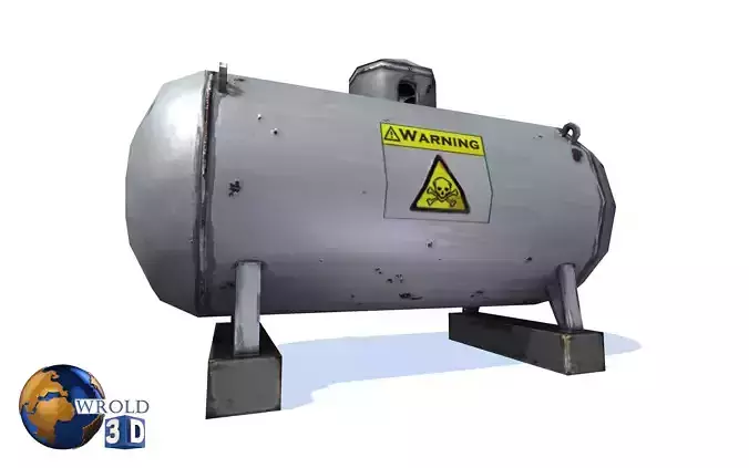 Gas Tank Lowpoly 3d model