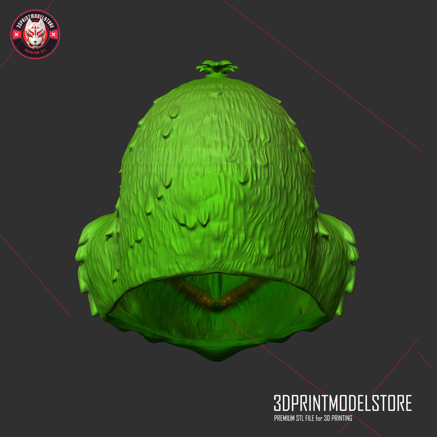 The Grinch Cosplay Mask - Christmas Xmas Helmet Costume  3D print model_2