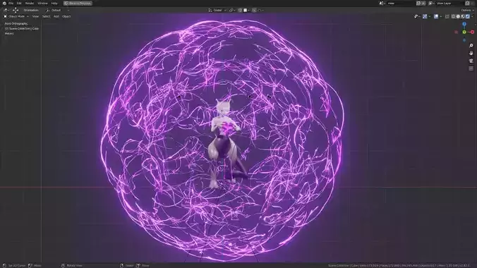 Mewtwo glowing ball