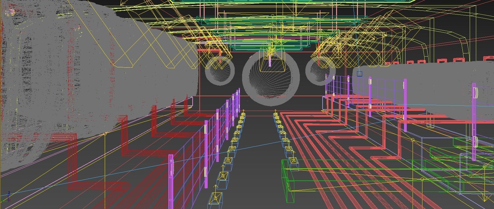Wine aging room 3D model_5