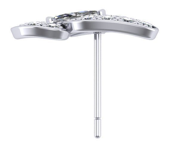 Butterfly Earrings  3D print model_4