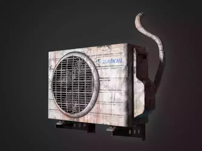 Air cond3 Low-poly 3D model