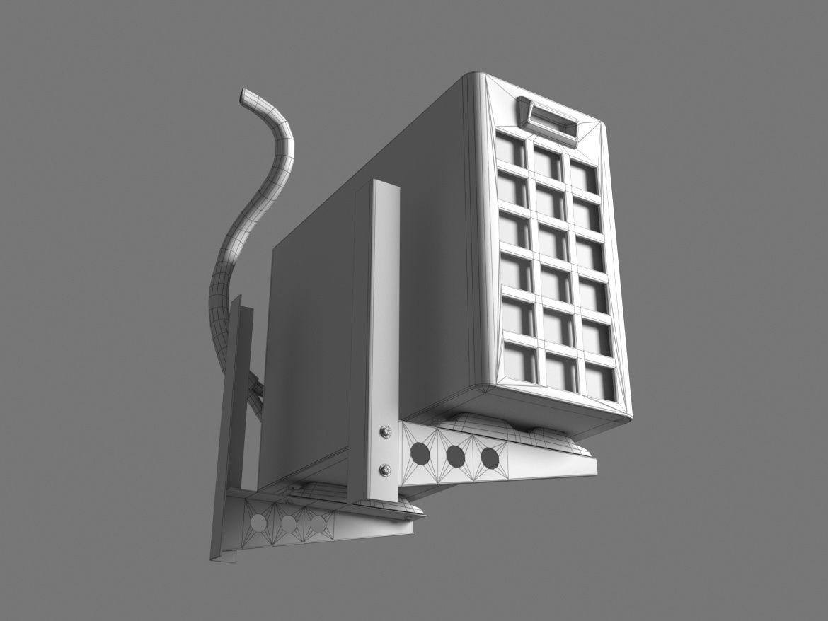 Air cond3 Low-poly 3D model_10