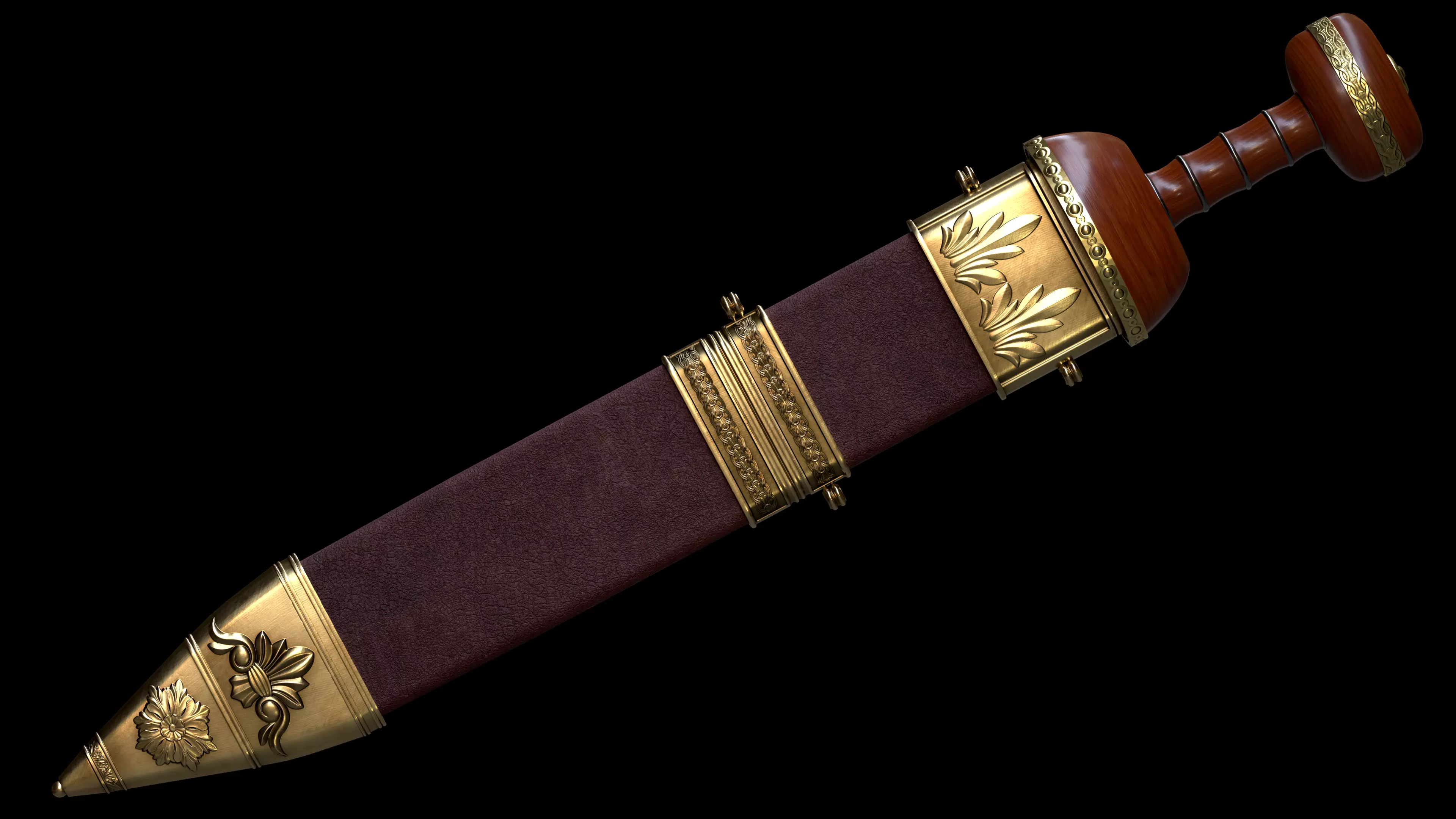 ROMAN GLADIUS SWORD Low-poly 3D model