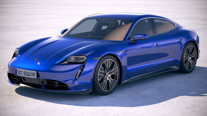 Porsche Taycan Turbo 2020 VRAY 3D model