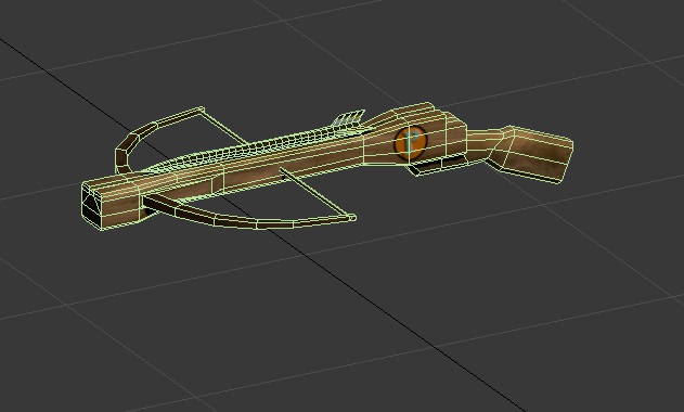 3D Medieval Crossbow Low-poly 3D model_4
