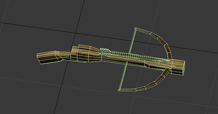 3D Medieval Crossbow Low-poly 3D model_5