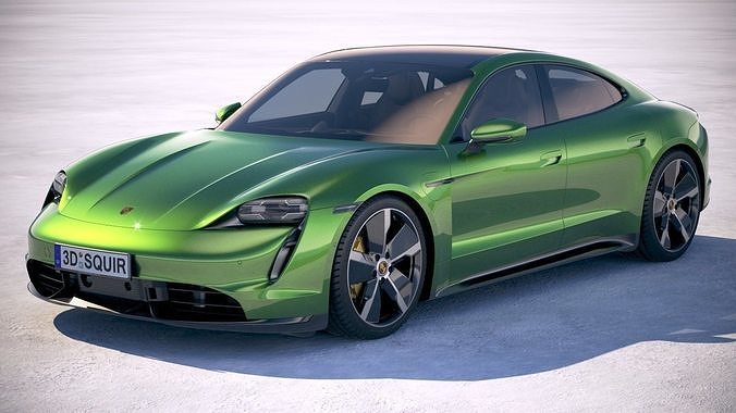 Porsche Taycan Turbo S 2020 VRAY 3D model