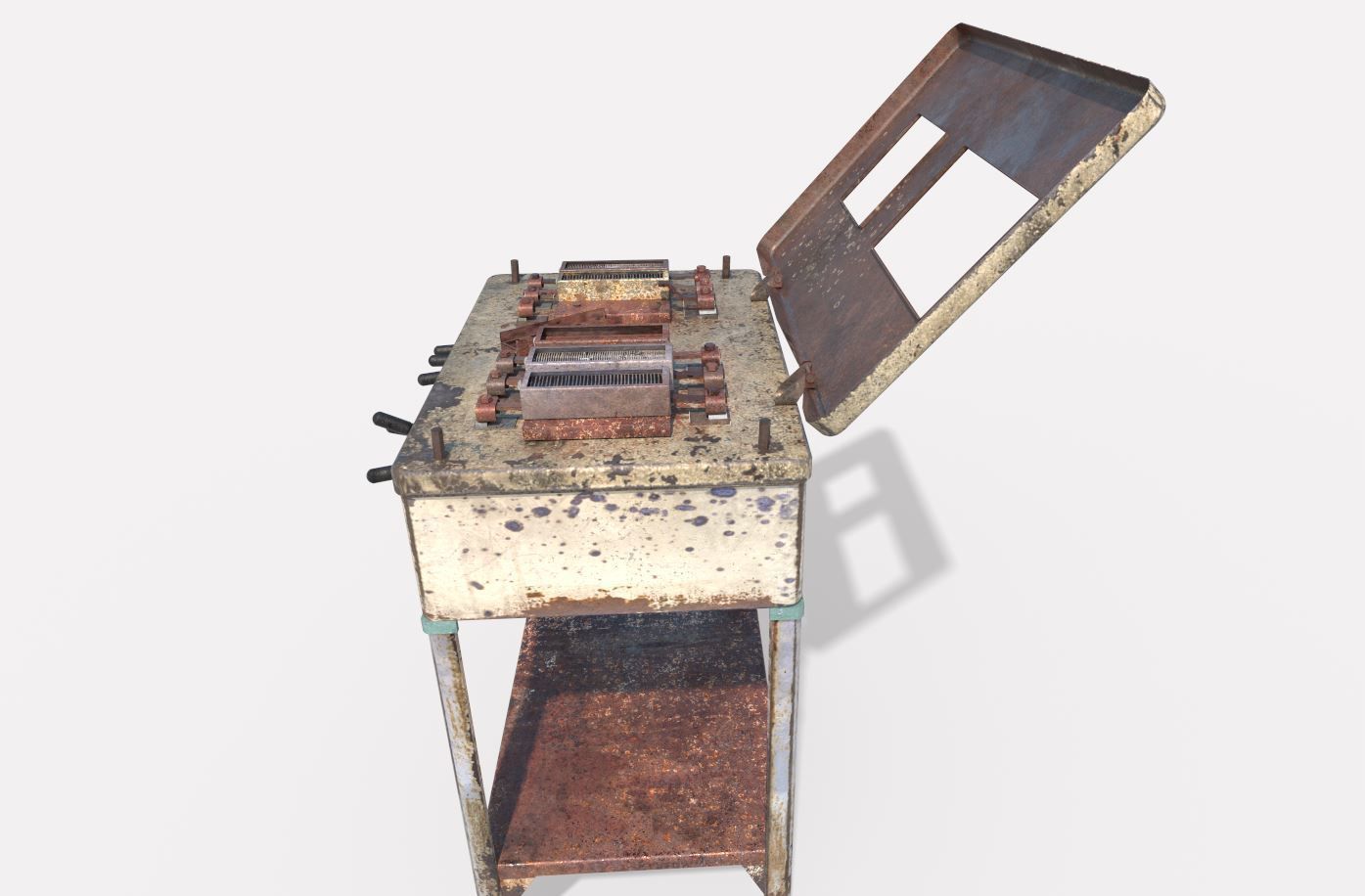 Old Electro Shock Device 3D model_4