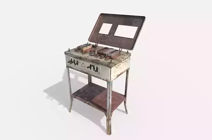 Old Electro Shock Device 3D model