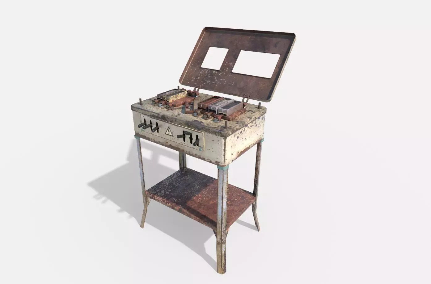 Old Electro Shock Device 3D model_0