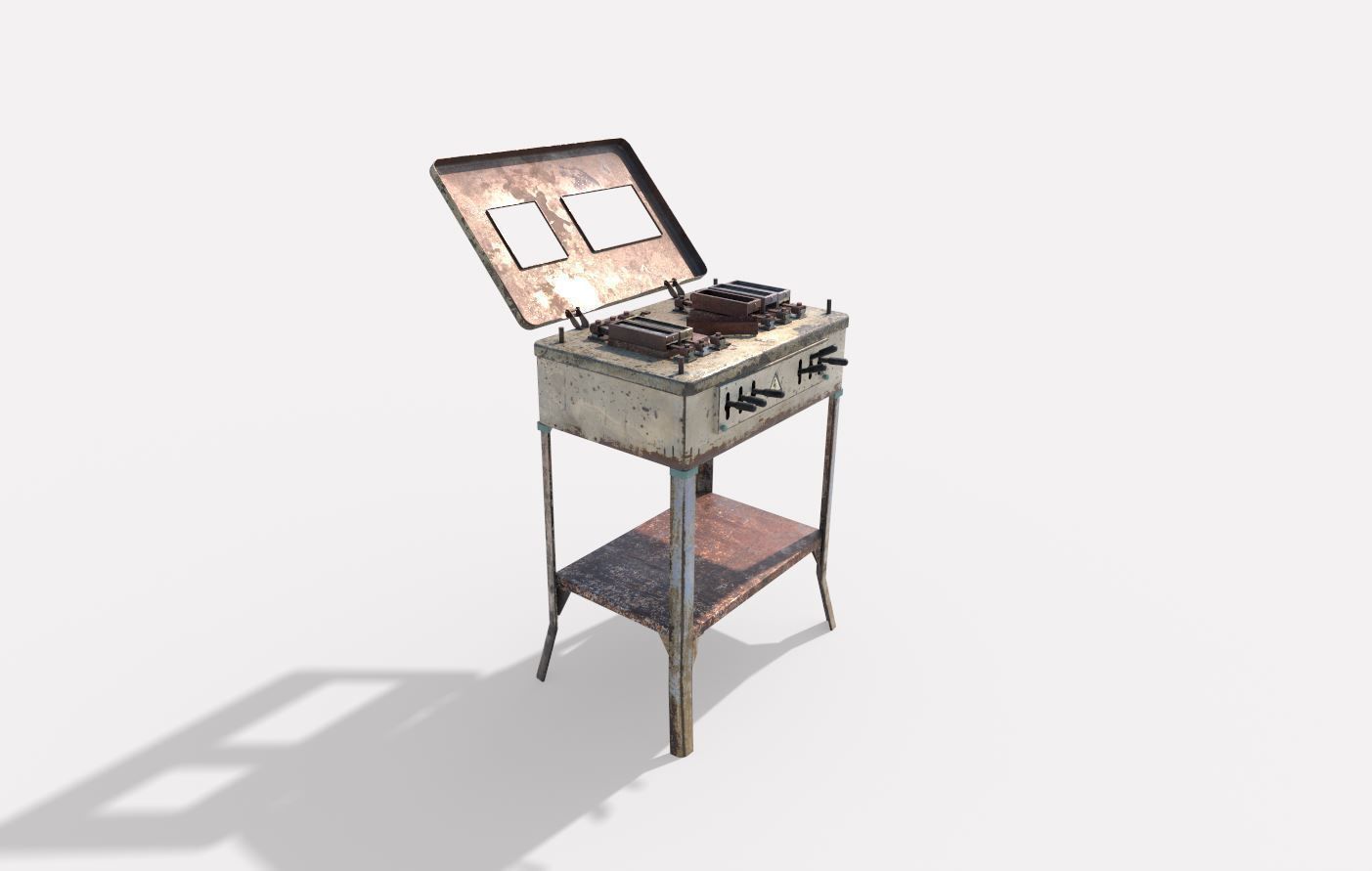 Old Electro Shock Device 3D model_6