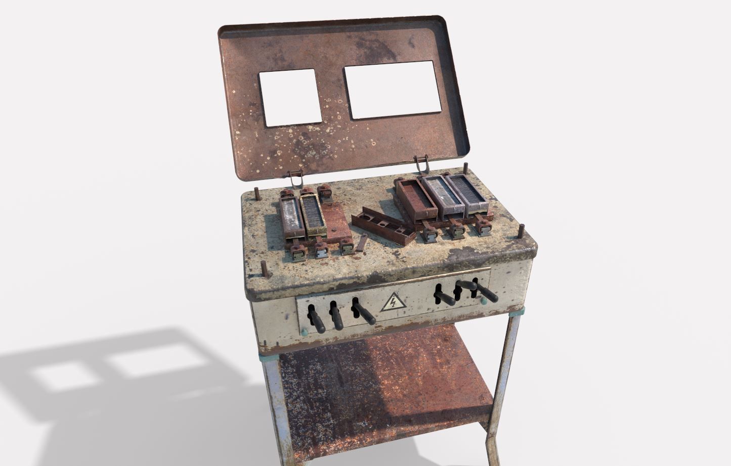 Old Electro Shock Device 3D model_3