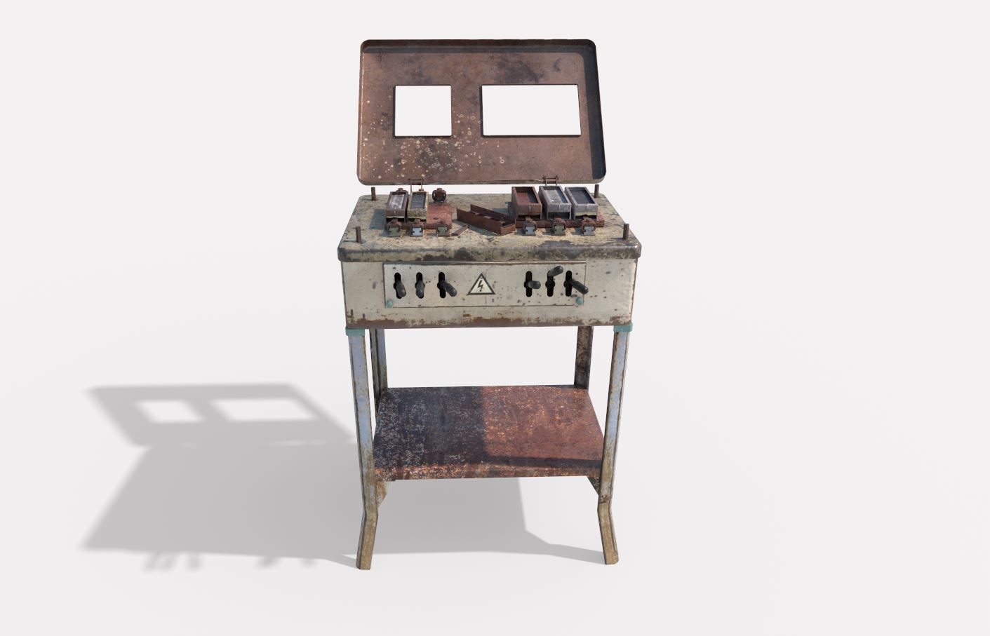 Old Electro Shock Device 3D model_1