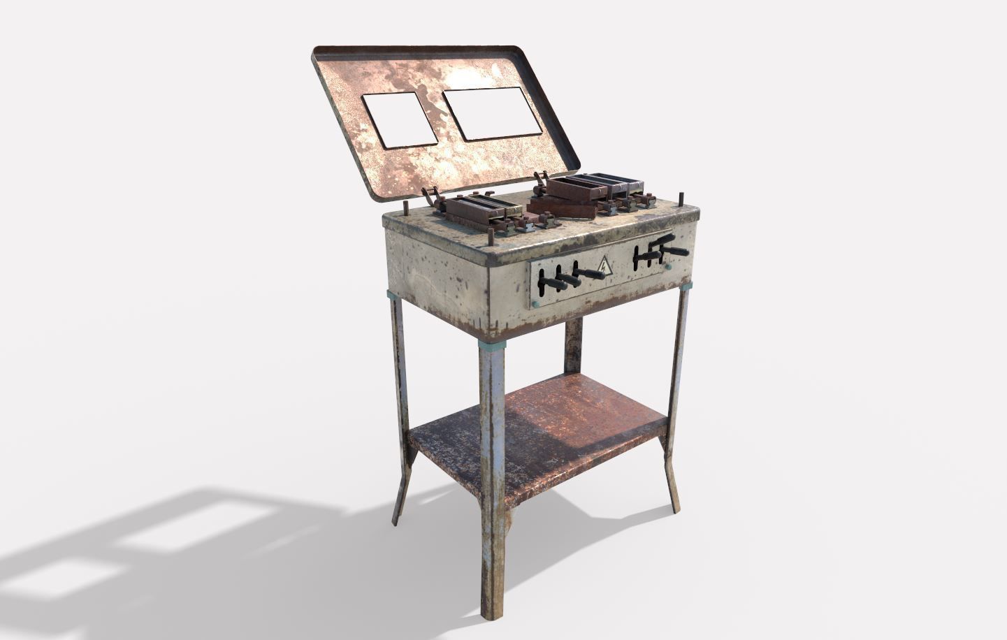 Old Electro Shock Device 3D model_2