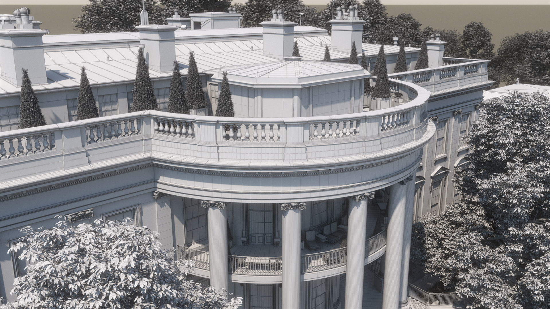 The White House Ultimate Edition 3D model_90