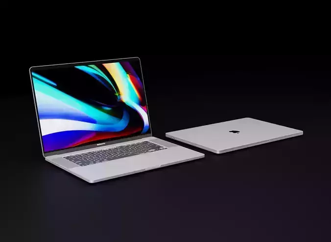 Apple MacBook Pro 16 inch 2019 In Dark and Light Gray 3D model