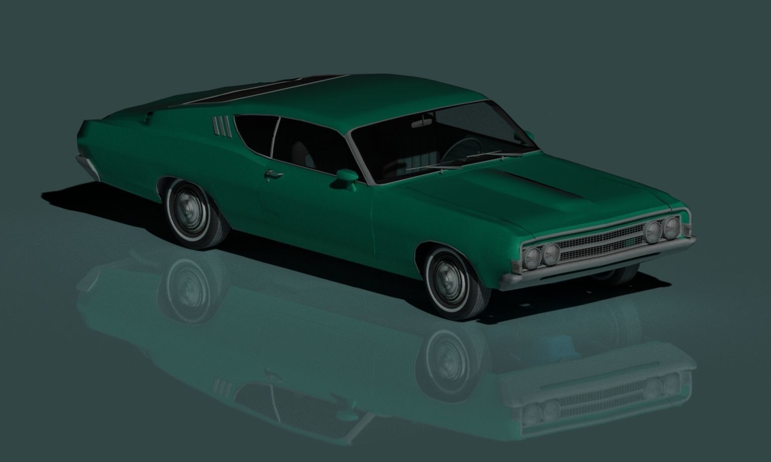 Ford Torino 3D model_17