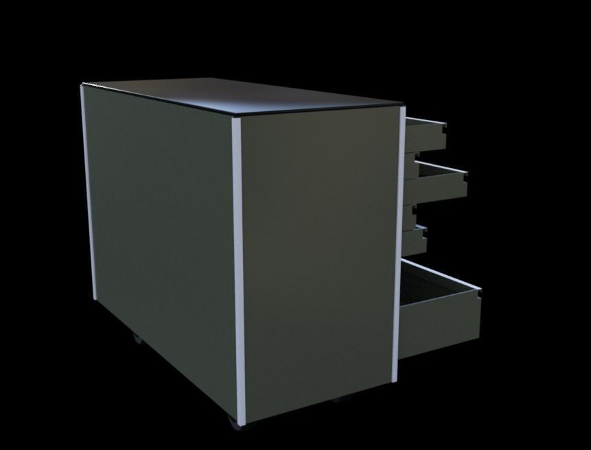 Professional Rolling Tool Box 3D model_4