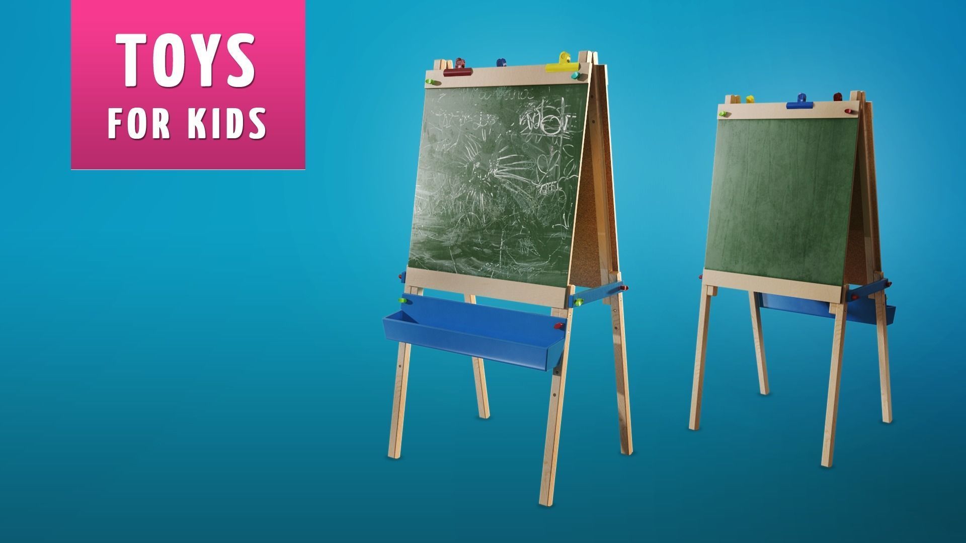 Toys for Kids Unreal Engine 4 Low-poly 3D model_3