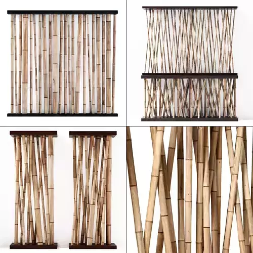 Bamboo decor wall cafe