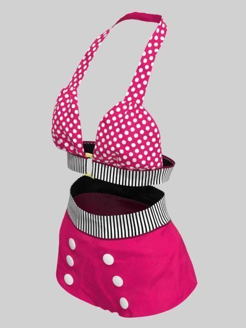3D Fashion - Female Beach Outfit - Marvelous Designer - Clo3D 3D model_12