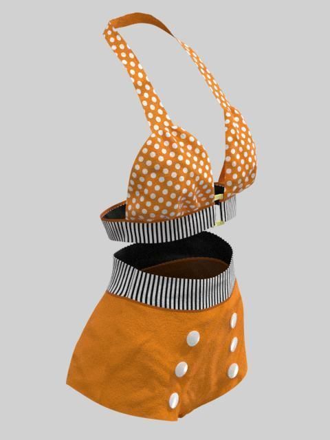 3D Fashion - Female Beach Outfit - Marvelous Designer - Clo3D 3D model_10