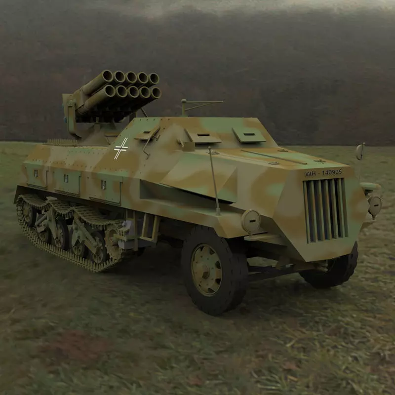 Panzerwerfer 42 3D model_0