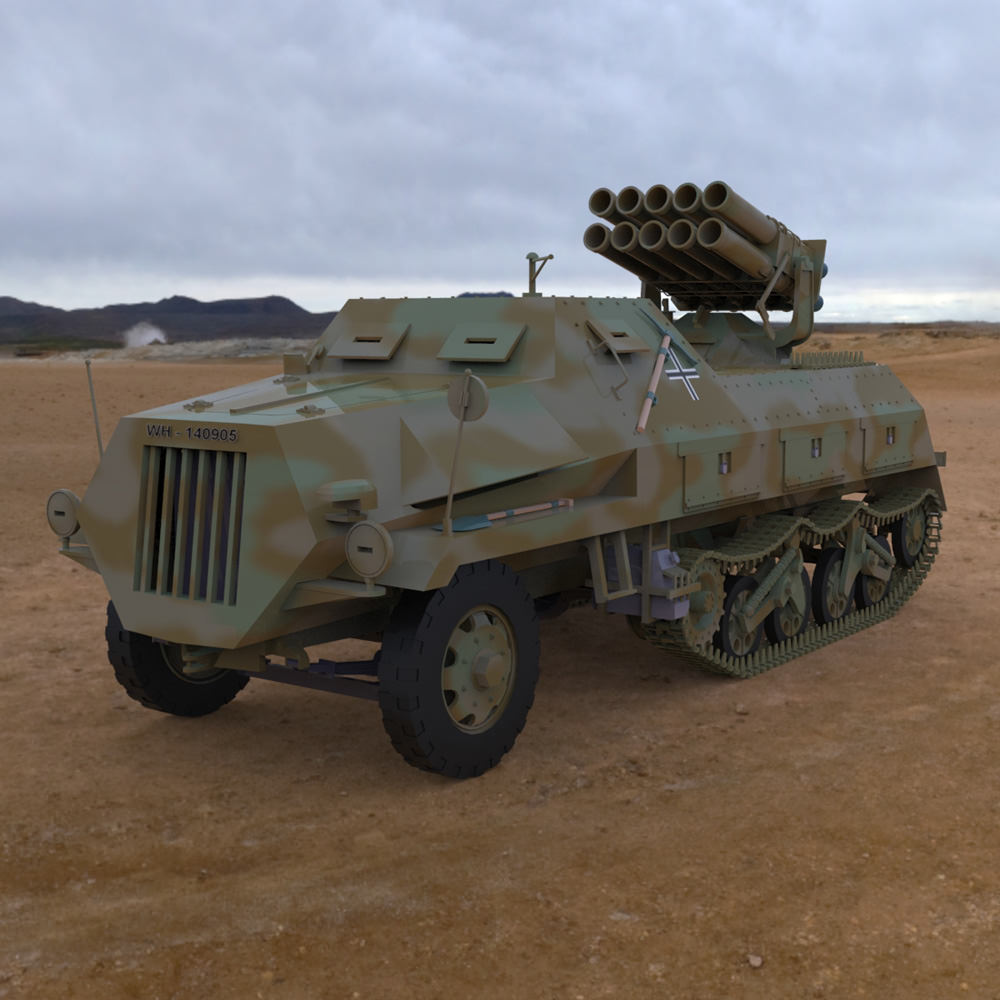 Panzerwerfer 42 3D model_1