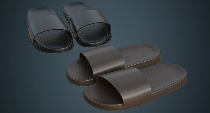 Slipper 3A Low-poly 3D model