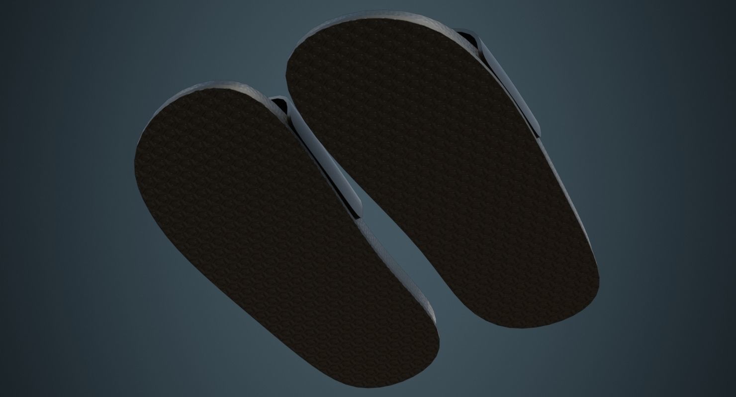 Slipper 3A Low-poly 3D model_7