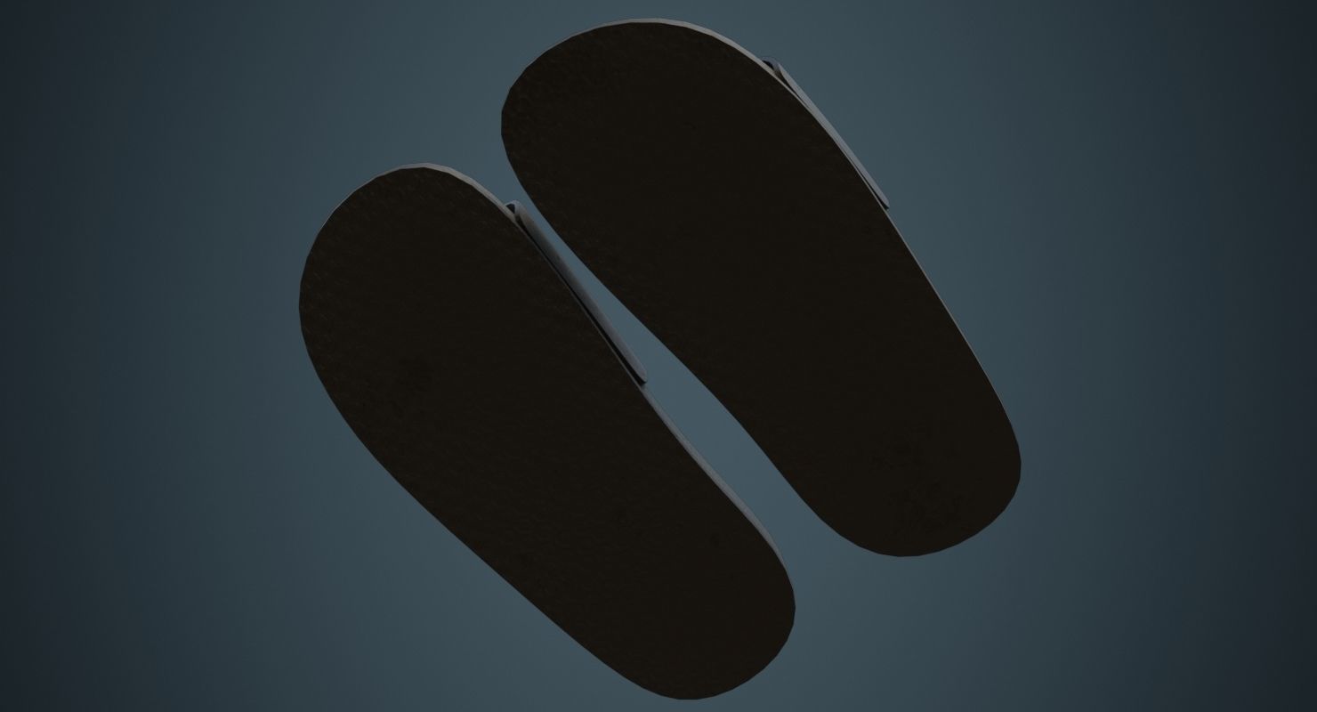 Slipper 3B Low-poly 3D model_7
