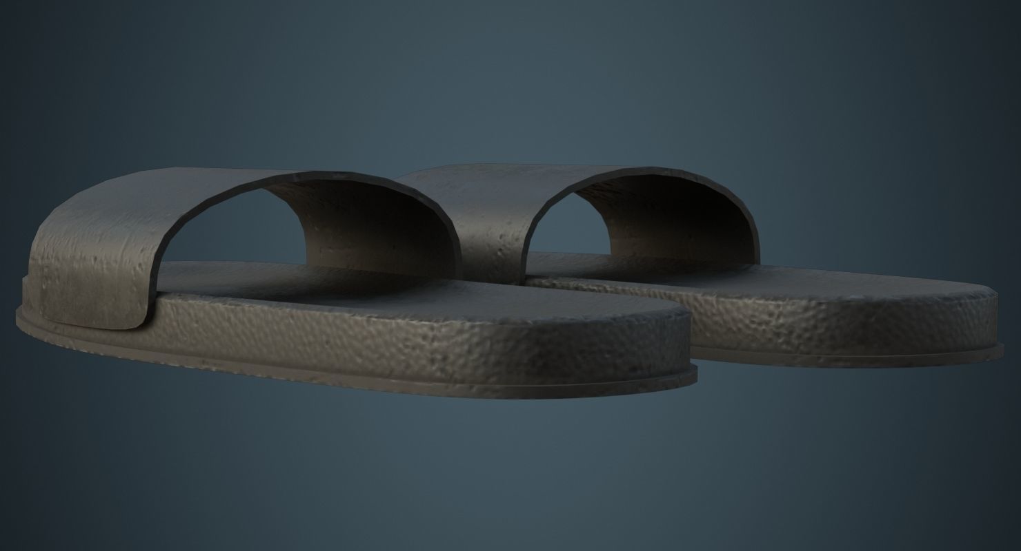 Slipper 3B Low-poly 3D model_6