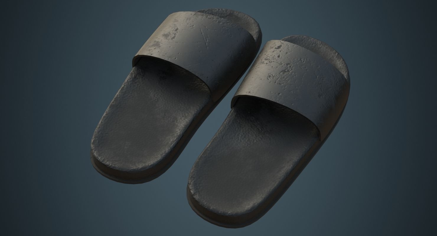 Slipper 3B Low-poly 3D model_5