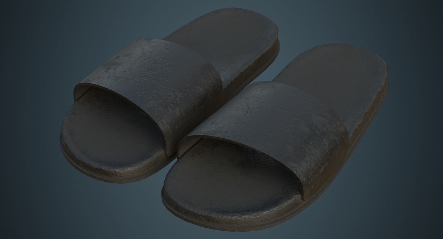 Slipper 3B Low-poly 3D model_3
