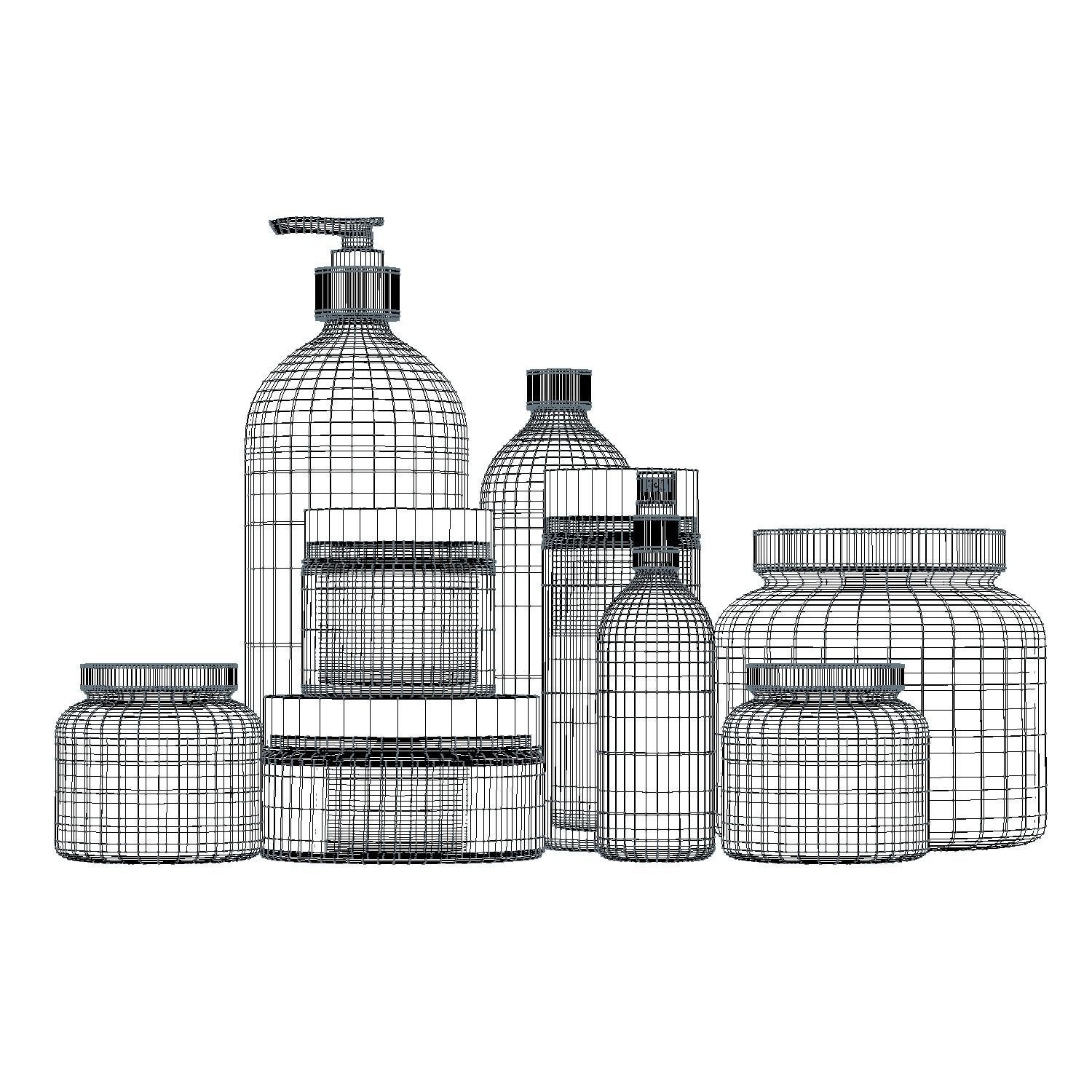 Skincare Cosmetics Set 3D model_3